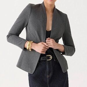 J. Crew Going Out Blazer in Stretch Twill, Grey 0P